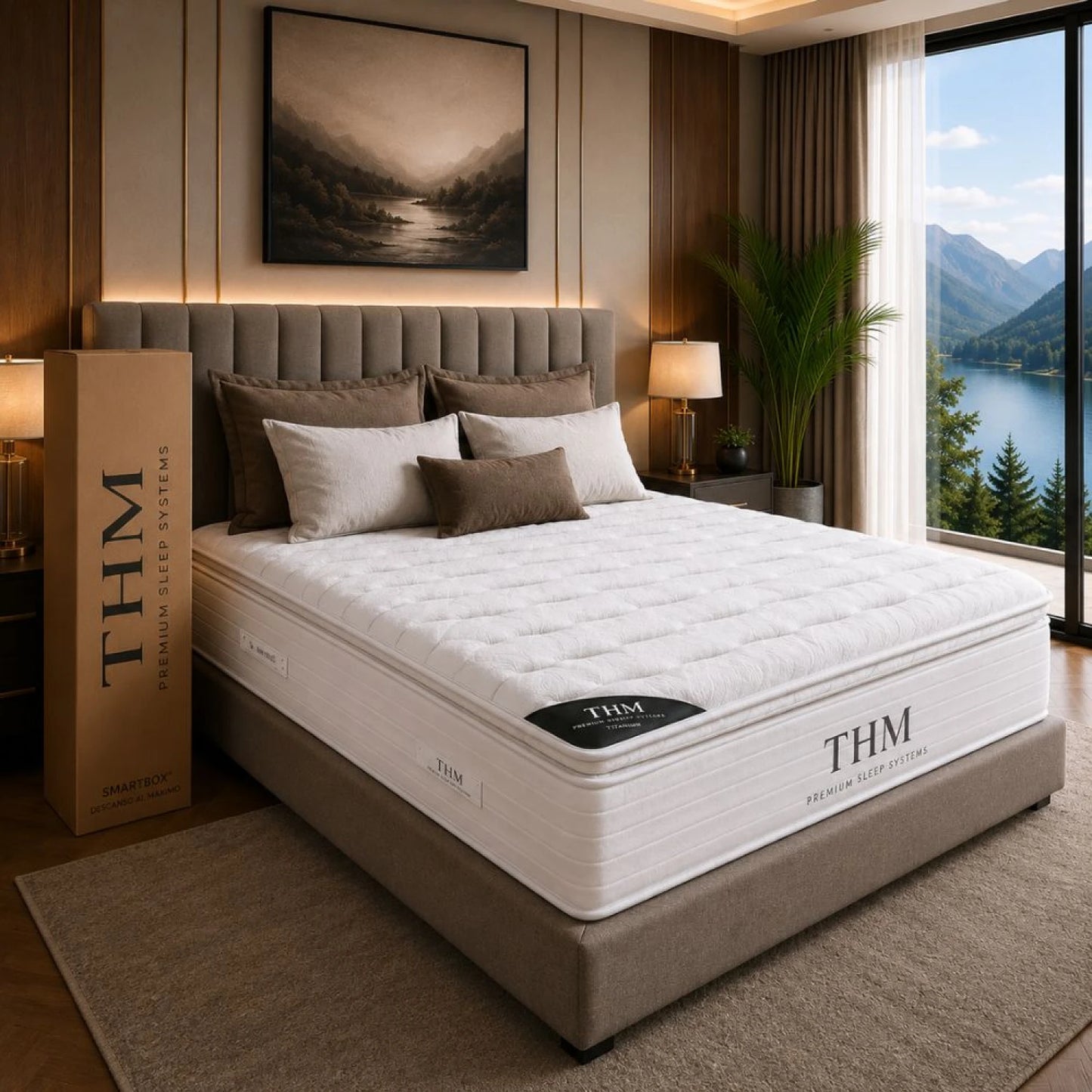 Colchon de resortes Queen THM Titanium