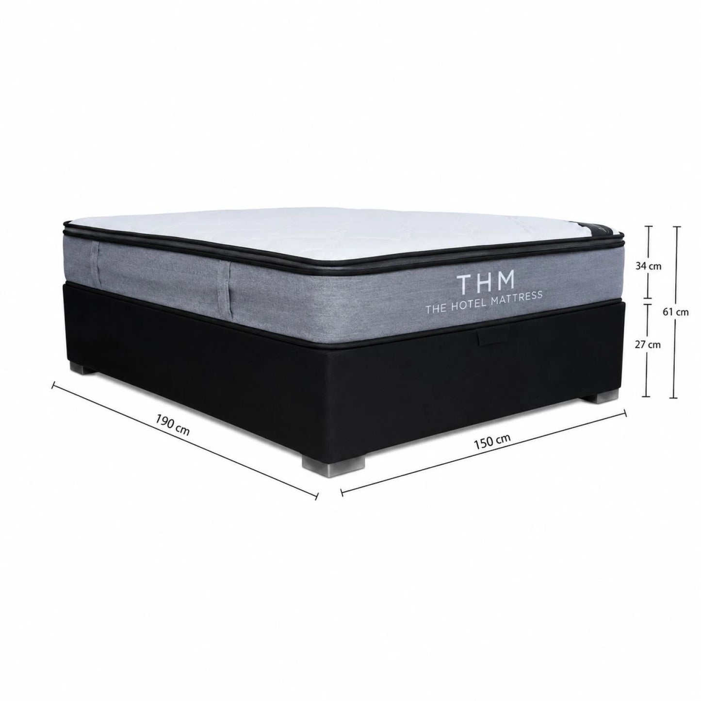 Colchon plaza y media THM Hybrid Ruthenium