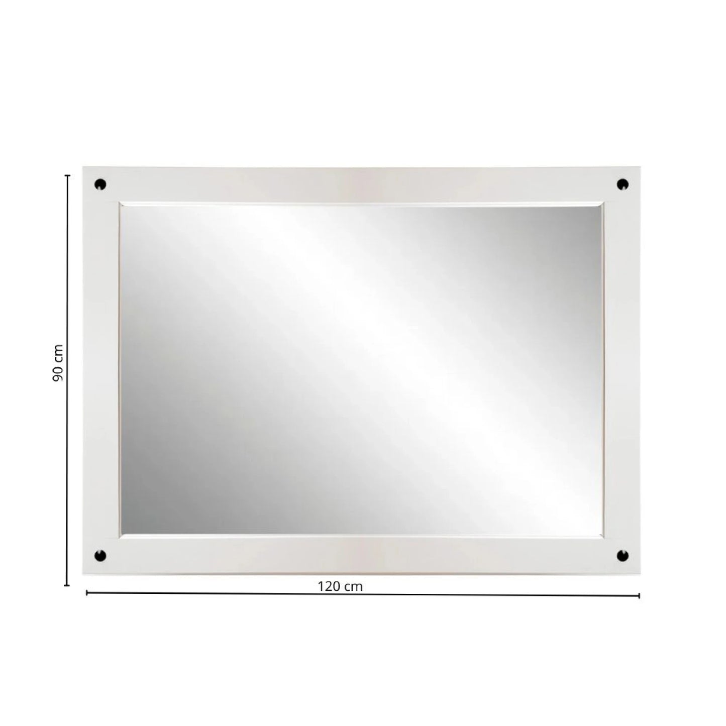 Espejo de pared Linea Naturale - Blanco