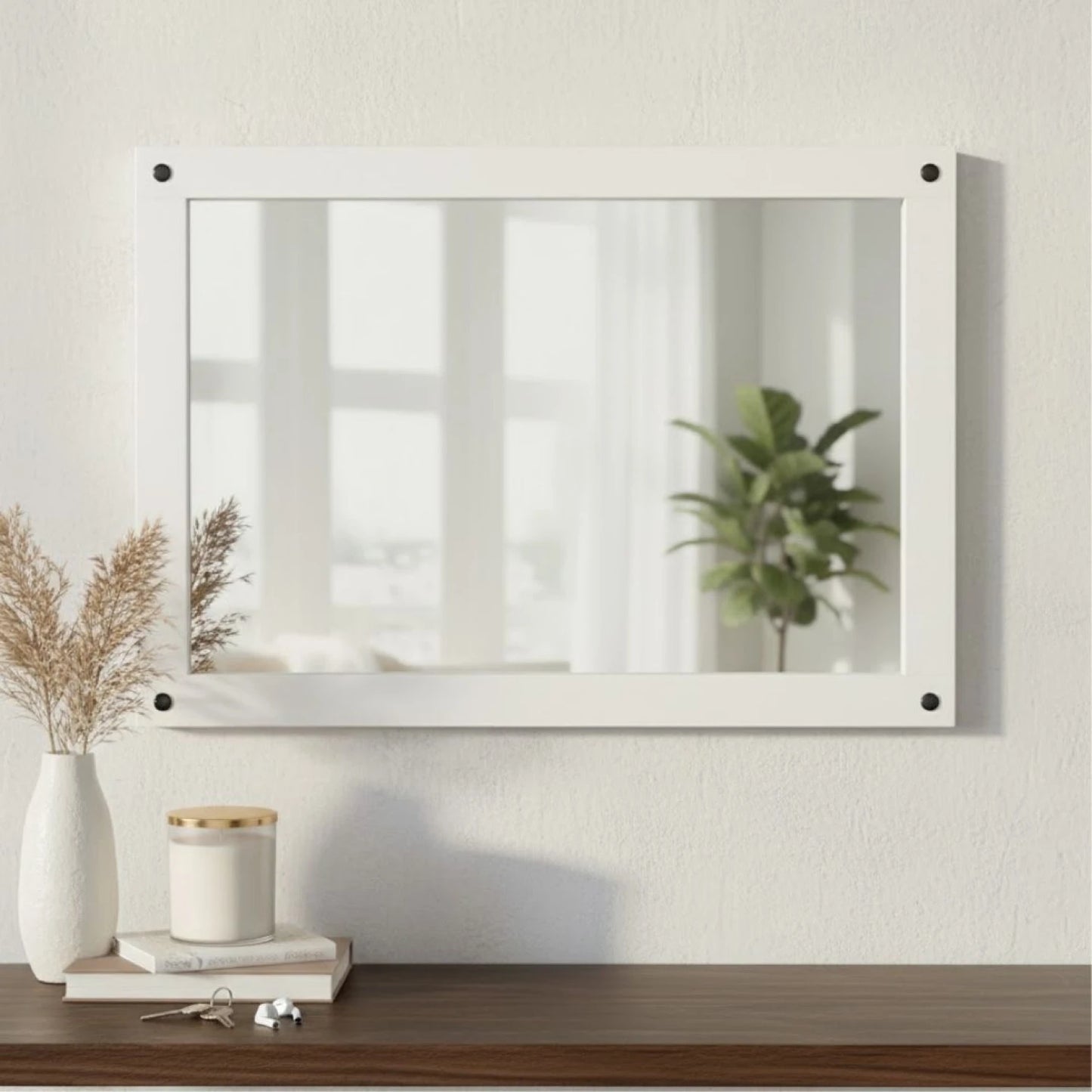 Espejo de pared Linea Naturale - Blanco