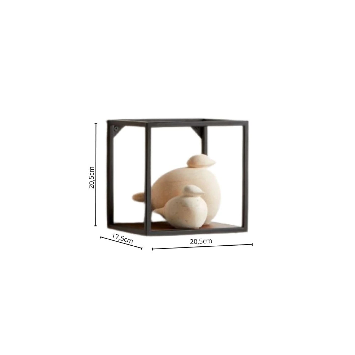 Estante cubo flotante