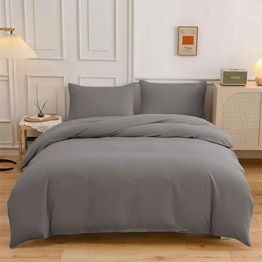 Funda Nordica 1 Plaza - Gris oscuro / Liso