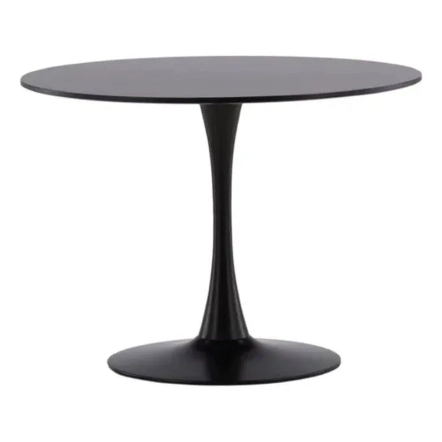 Juego De Comedor 4 Sillas Boucle + Mesa Tulip - Mesa en negro