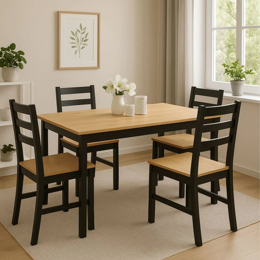 Juego de comedor 4 sillas Linea Denise