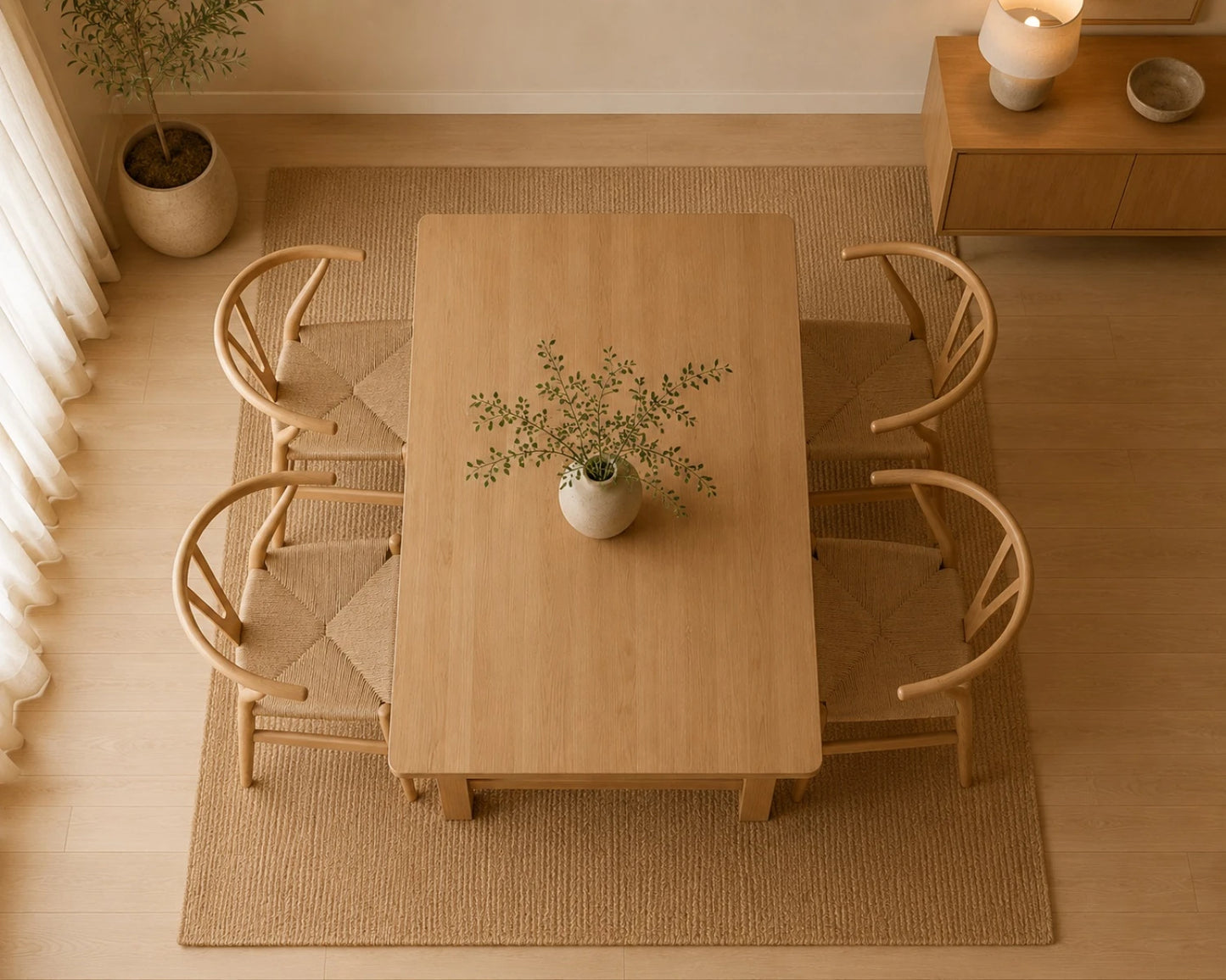 Juego de comedor 4 sillas Wihsbone Brig