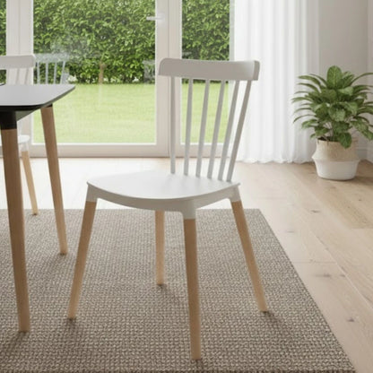 Juego de comedor 4 sillas Windsor - Blanco