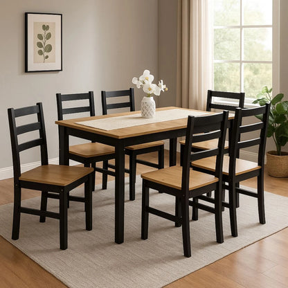 Juego de comedor 6 sillas Linea Denise