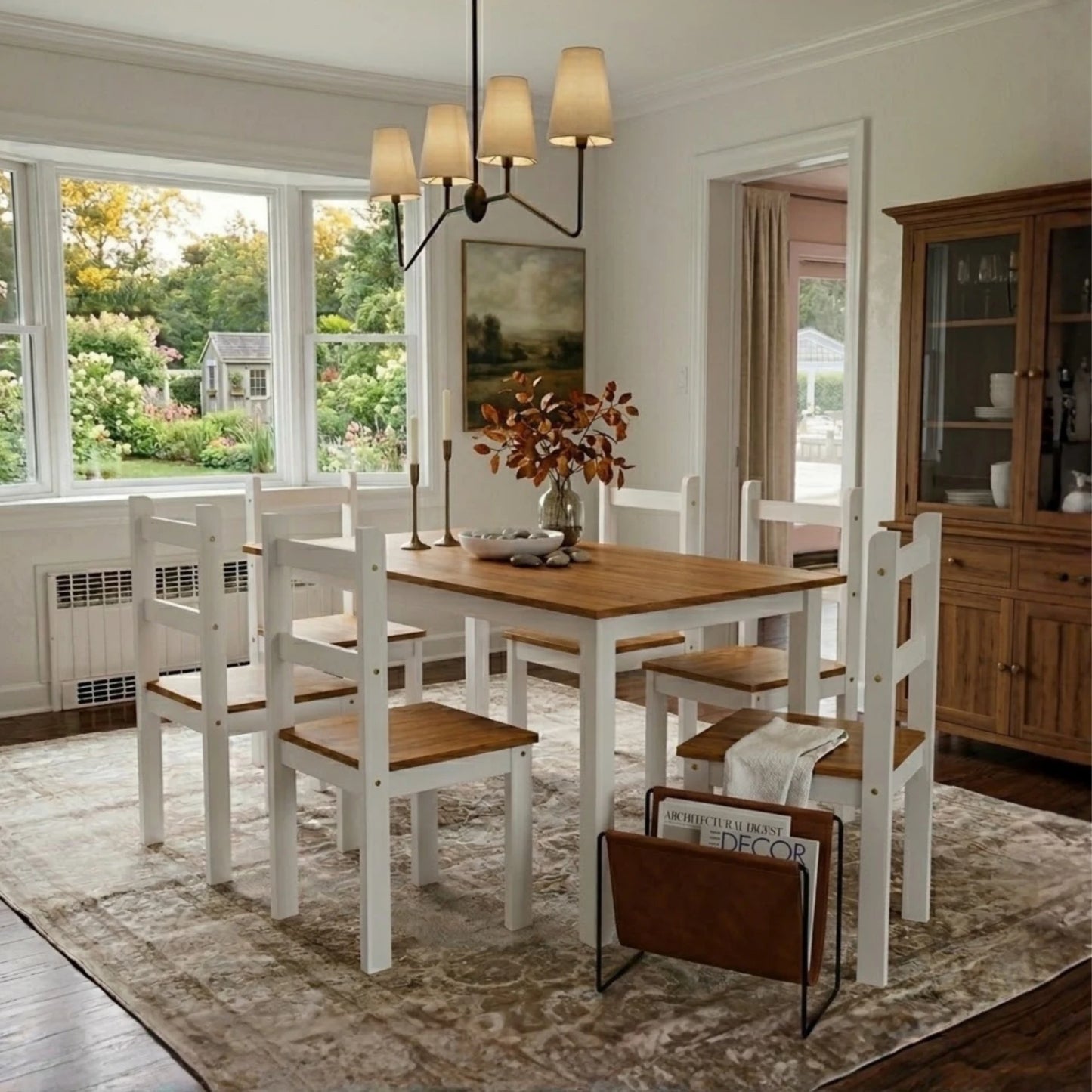 Juego de comedor 6 sillas Linea Naturale - Roble