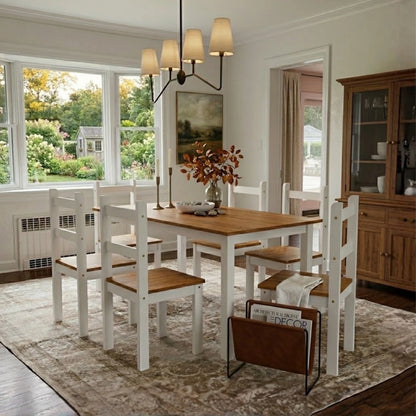 Juego de comedor 6 sillas Linea Naturale - Roble