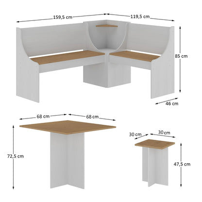 Juego de comedor esquinero Linea Veneza