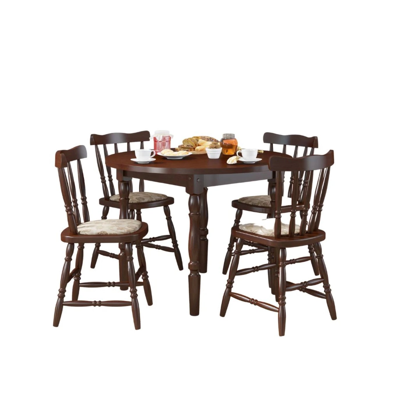Juego de comedor Windsor 4 sillas tapizadas