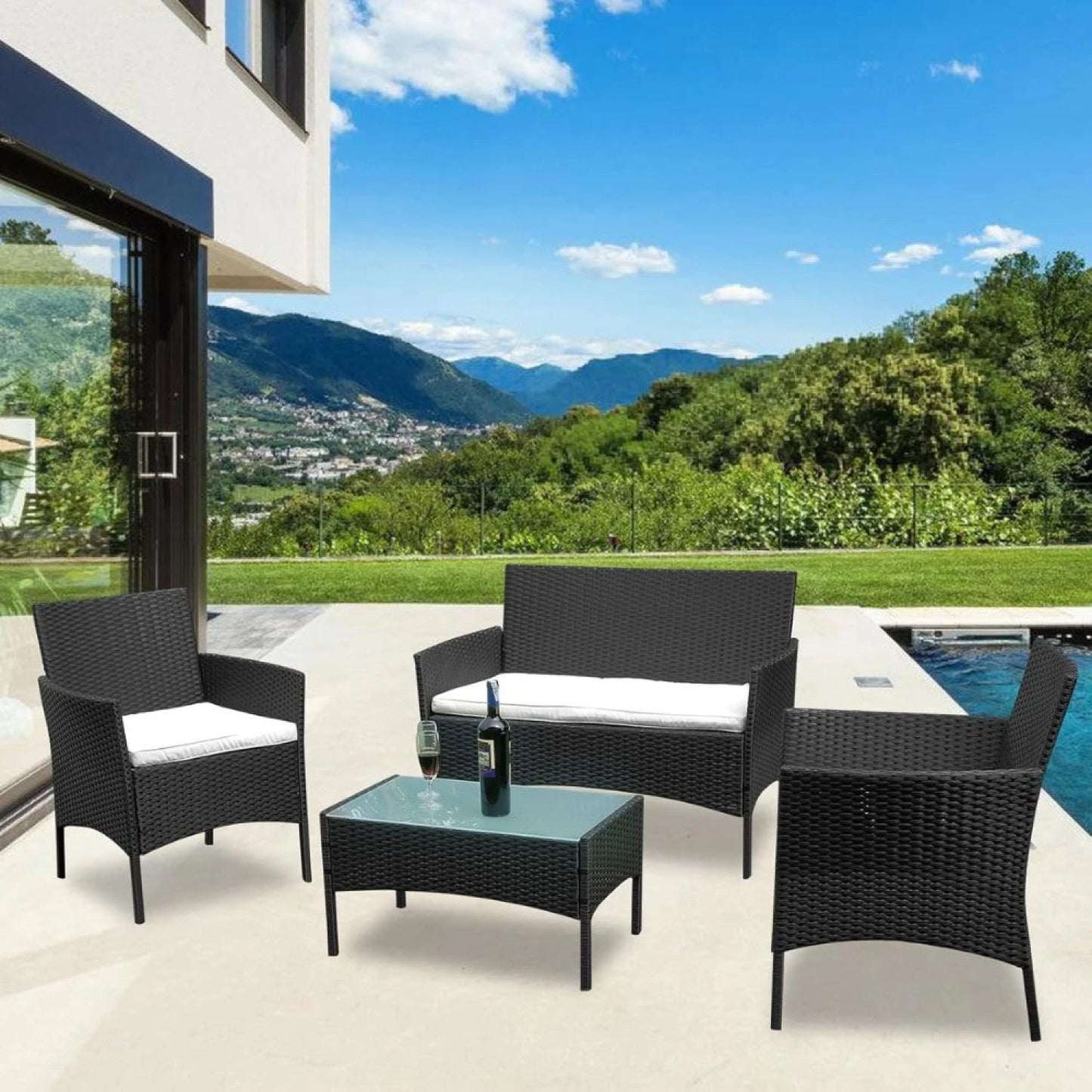 Juego de jardin Aruba Negro