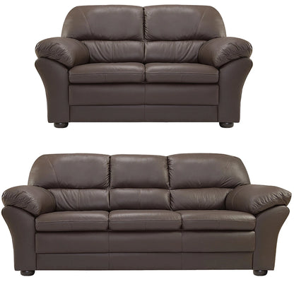 Juego de living 3+2 Cuero Natural