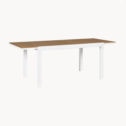 Mesa de jardin extensible Osaka - Blanca