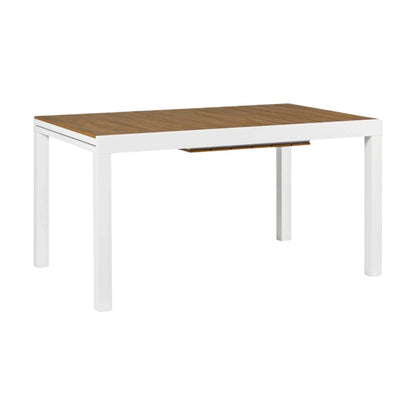 Mesa de jardin extensible Osaka - Blanca