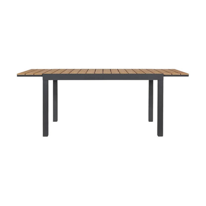 Mesa de jardin extensible Osaka - Negra