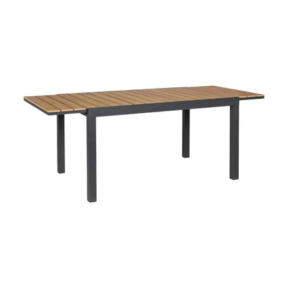 Mesa de jardin extensible Osaka - Negra
