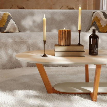 Mesa de living Elegance - Off Withe