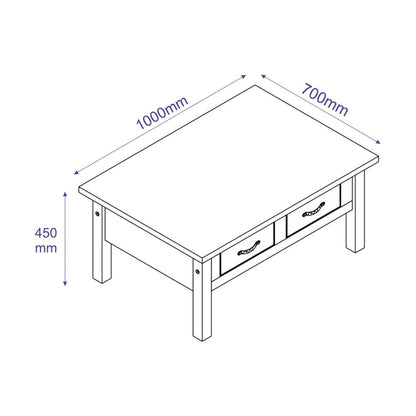 Mesa de living Linea El Dorado