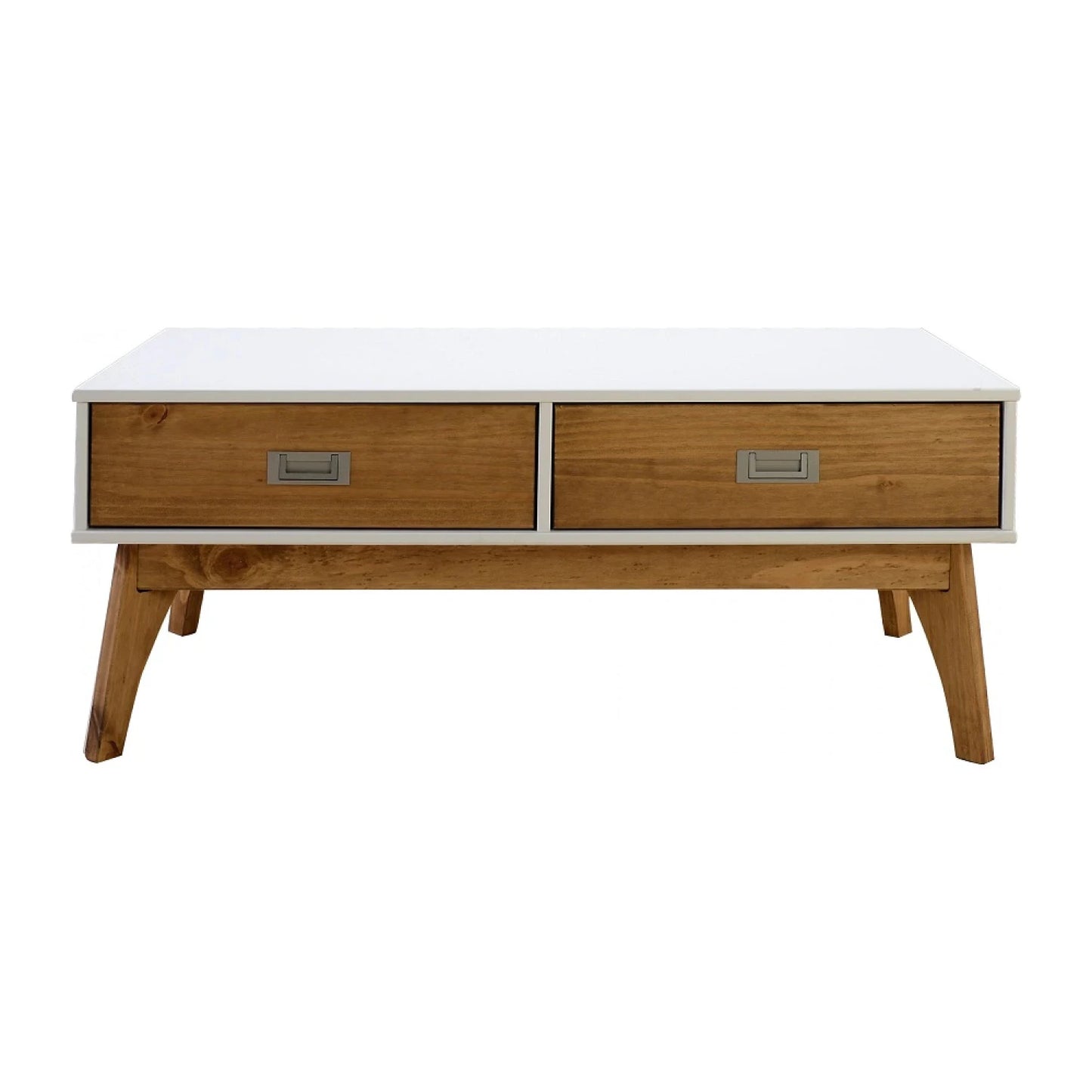 Mesa de living Linea Metro - Blanco/Miel