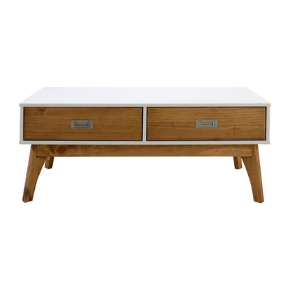 Mesa de living Linea Metro - Blanco/Miel