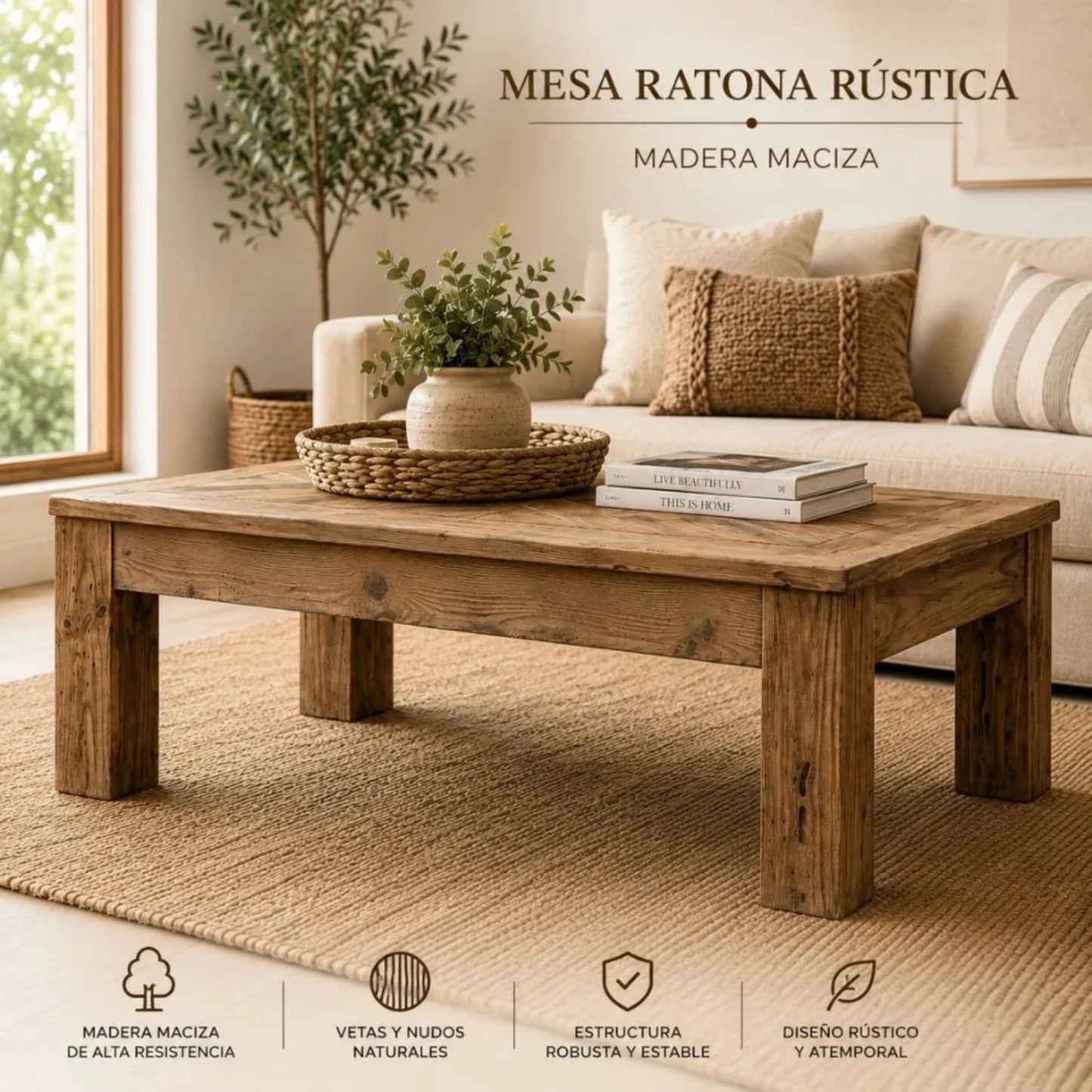 Mesa de living Linea Rimini