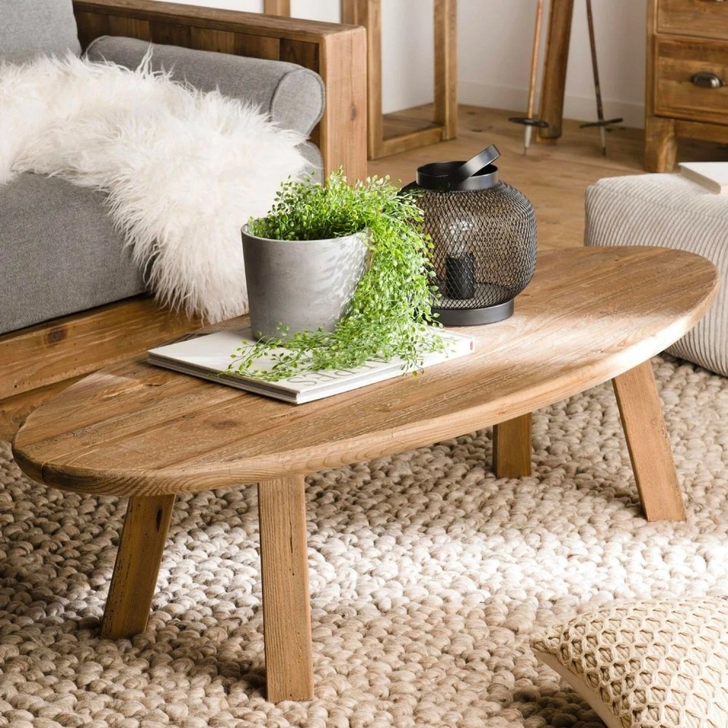 Mesa de living ovalada Linea Rimini