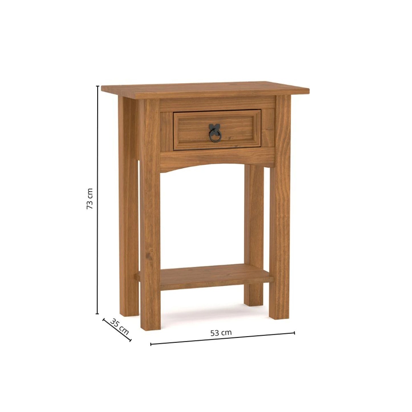 Mesa de Luz 1 Cajón Línea Naturale - Roble