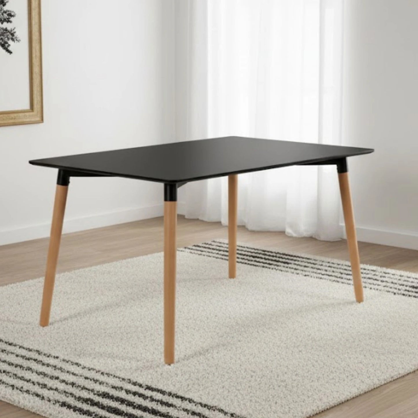 Mesa Eames Rectangular - Negro