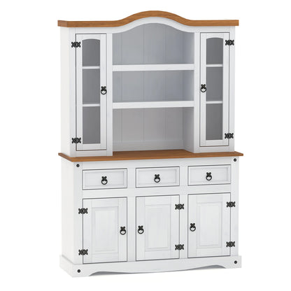 Modular cristalero 5P+3C Linea Naturale - Roble