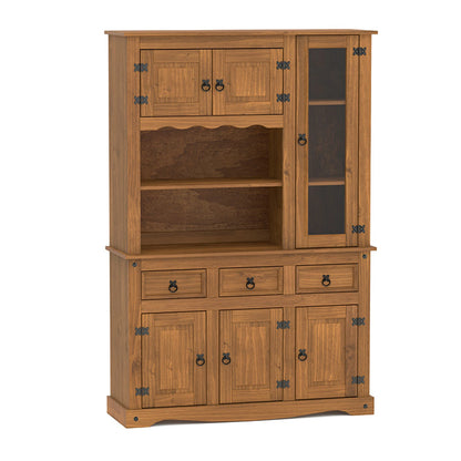 Modular Cristalero 6P3C Línea Naturale - Roble