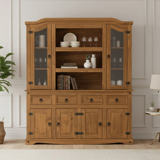 Modular Cristalero 6P4C Línea Naturale - Roble