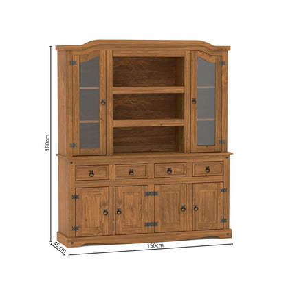 Modular Cristalero 6P4C Línea Naturale - Roble