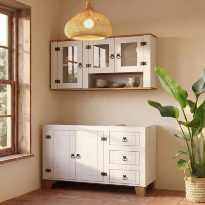 Mueble De Cocina Madera - Aéreo Alacena - Bajo Mesada - Roble
