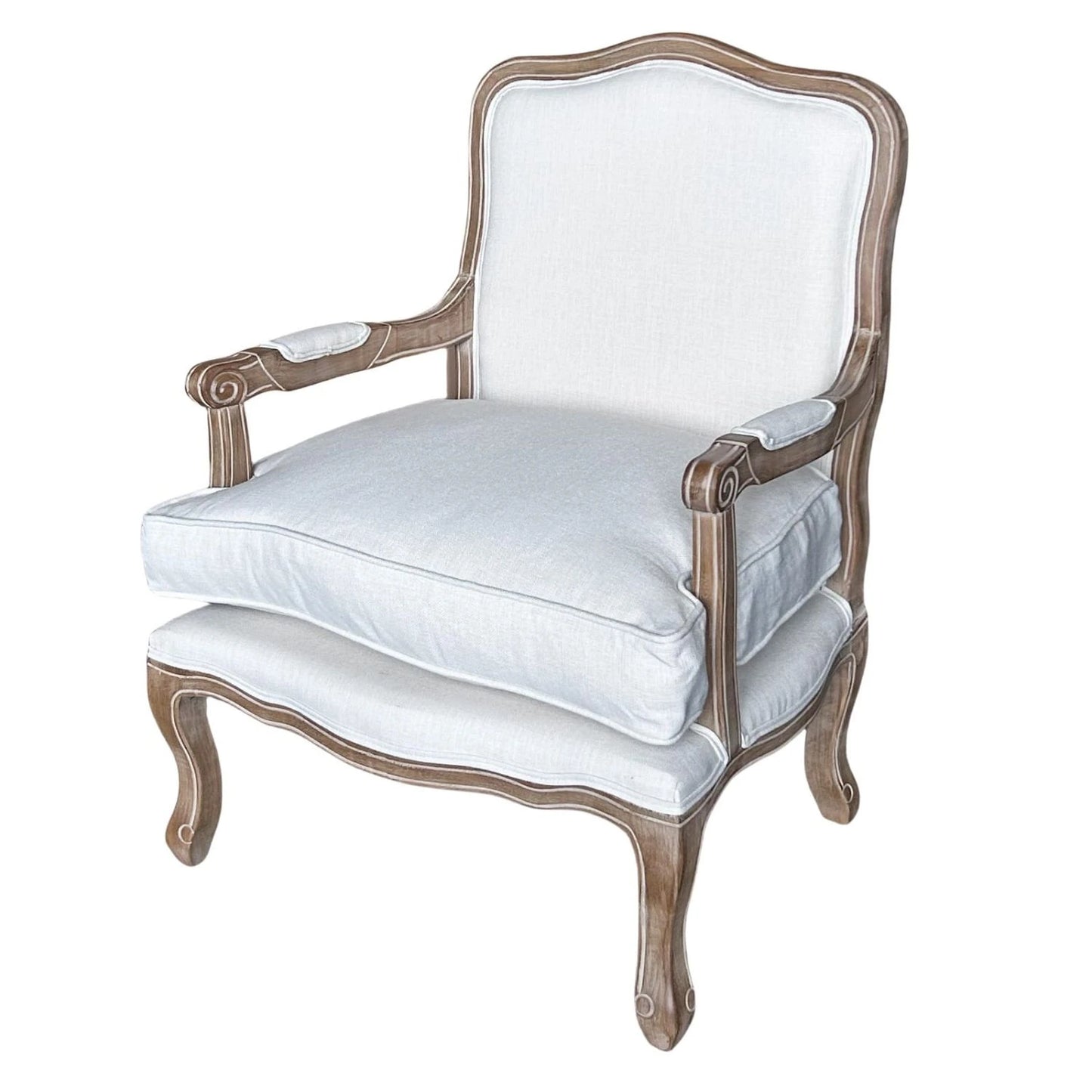 Poltrona Luis XV - Crema