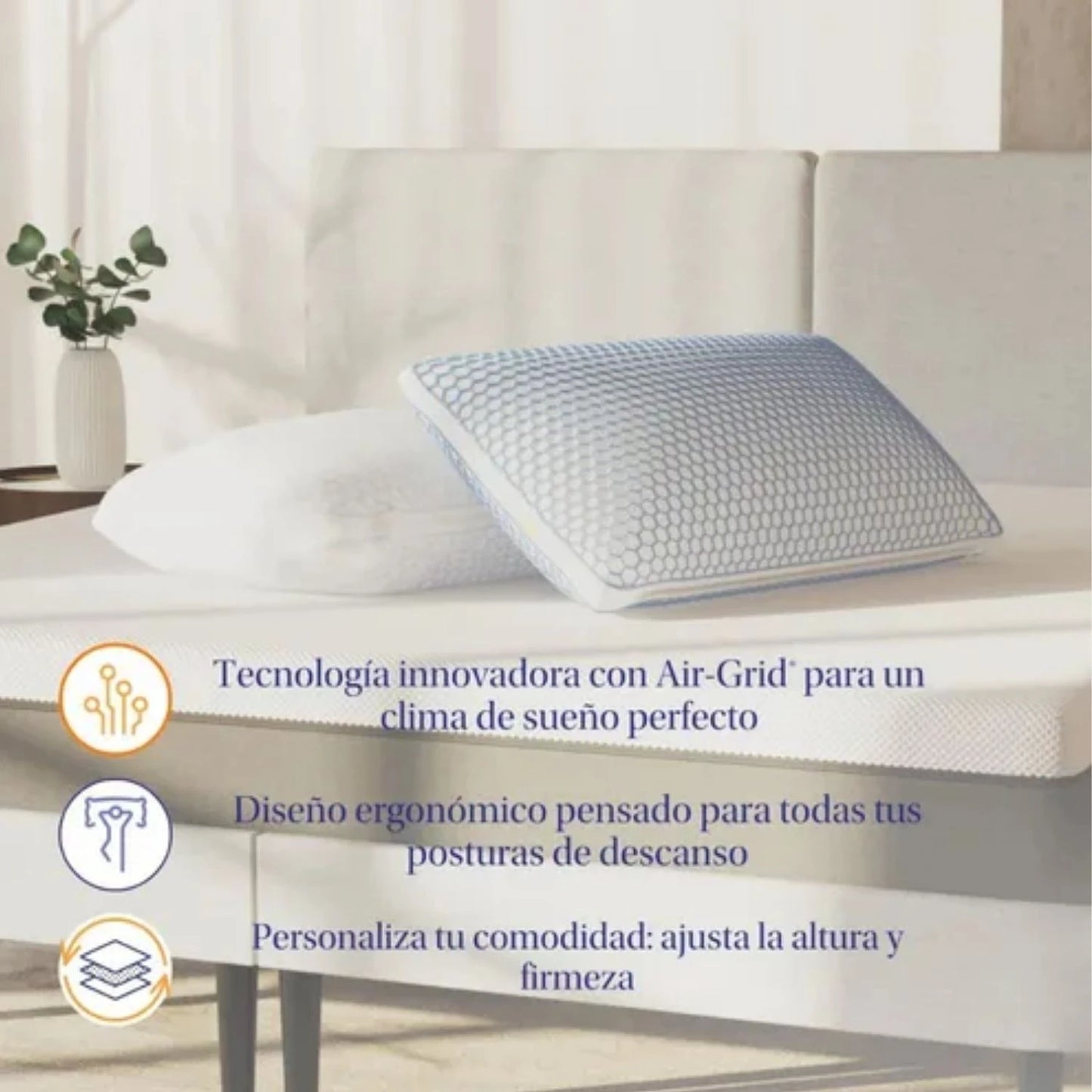 Promo 2 Almohadas Airgrid Elite