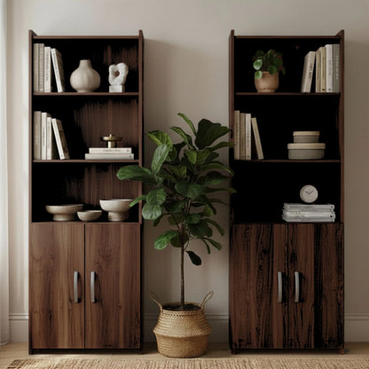 Promo 2 Bibliotecas Con Puertas - Blanco