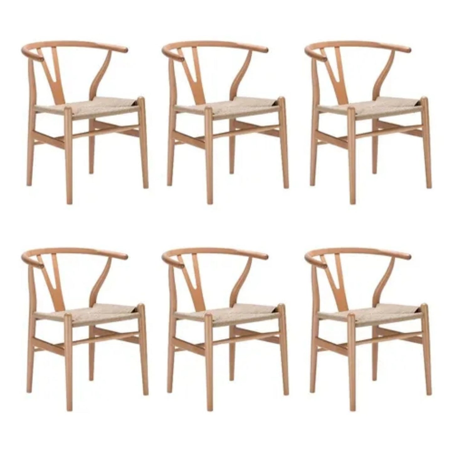 Promo 6 Sillas Wishbone