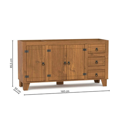 Promo Áereo 4 Puertas + Bajo Mesada Línea Naturale - Roble