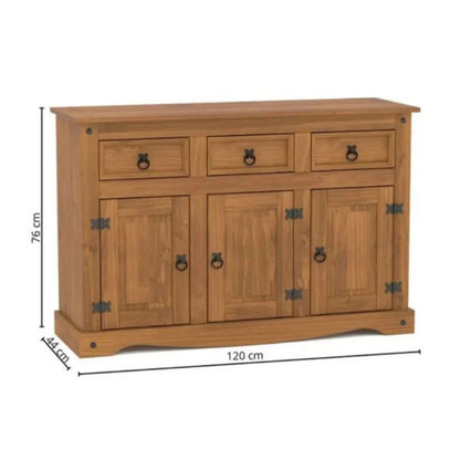 Promo Aparador + Mesa Ratona Linea Naturale - Roble