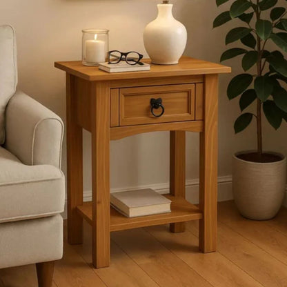 Promo Comoda 4 Cajones + 2 Mesas De Luz Linea Naturale - Roble