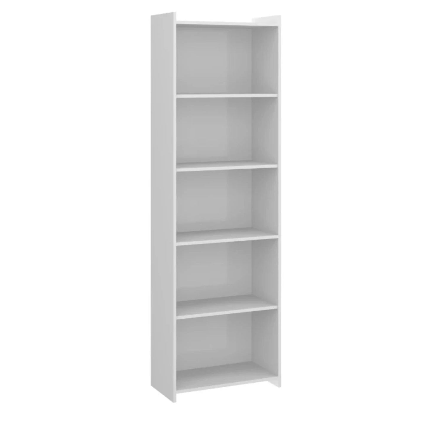 Promo Escritorio Esquinero + Biblioteca 5 Estantes - Blanco
