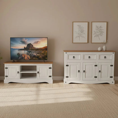 Promo Rack de Tv + Aparador Linea Naturale - Roble