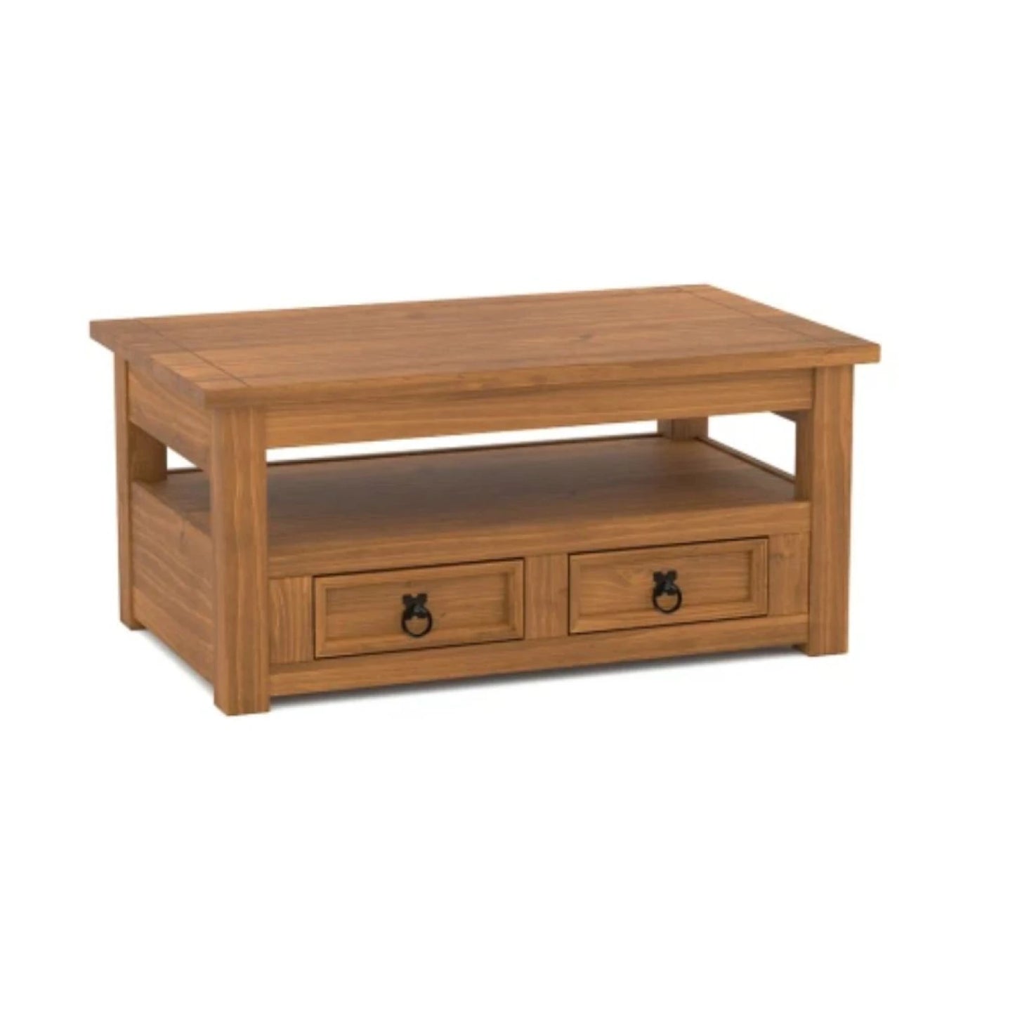 Promo Rack de Tv + Mesa Ratona Articulada Linea Naturale - Roble