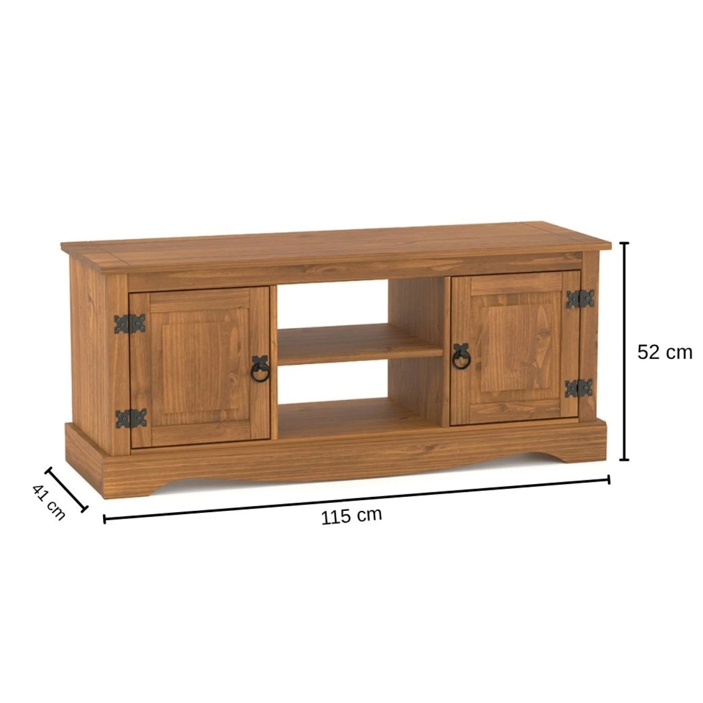 Promo Rack de Tv + Mesa Ratona Articulada Linea Naturale - Roble