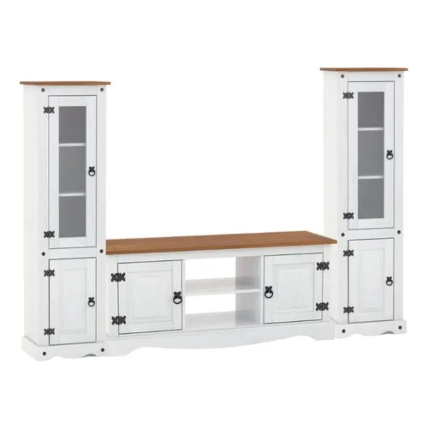 Promo Rack de TV + Paneleros Linea Naturale - Blanco