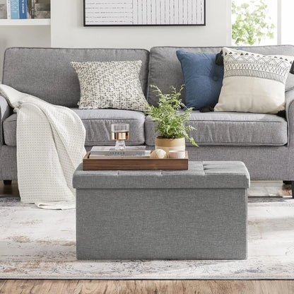 Puff Baul Houston Lino - Gris