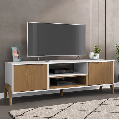 Rack de tv Linea Veneza - Blanco/Miel