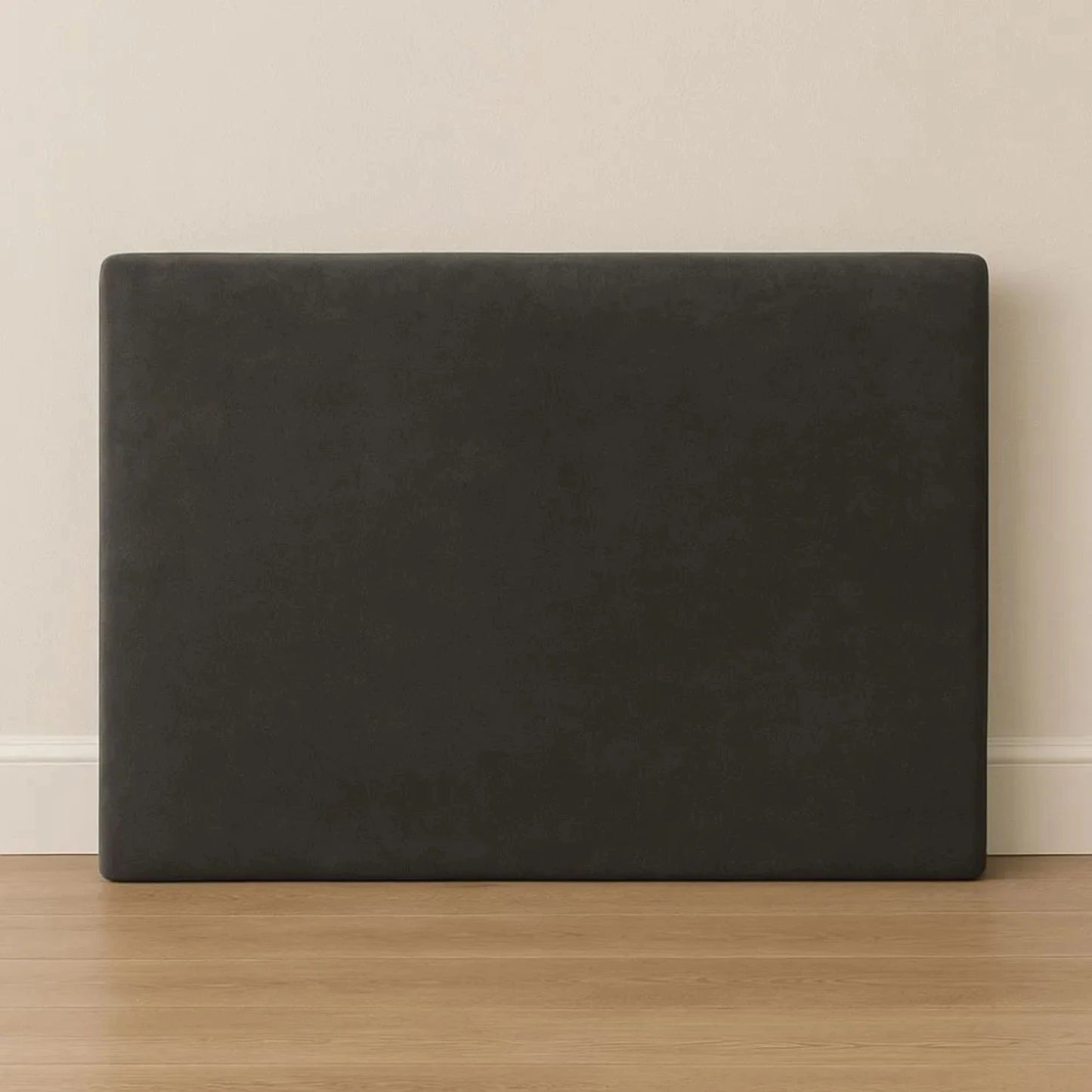 Respaldo De Sommier Queen Marshmallow Gris Oscuro