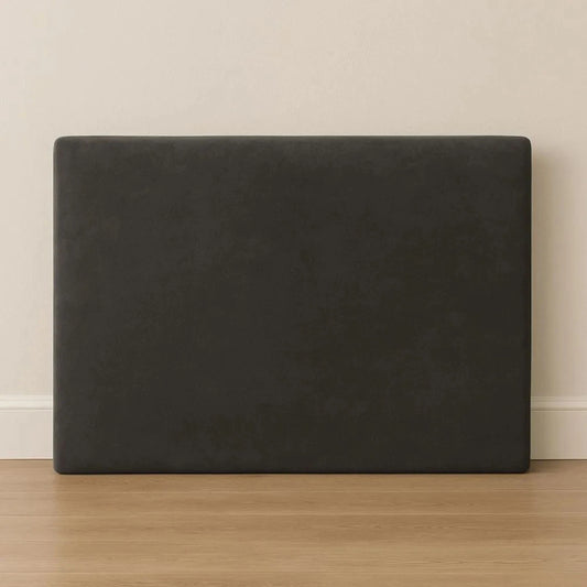 Respaldo De Sommier Queen Marshmallow Gris Oscuro